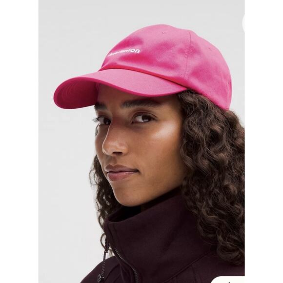 NWT Lululemon Unisex Classic Ball Cap Wordmark Color Magenta/White Size L/XL main image 5